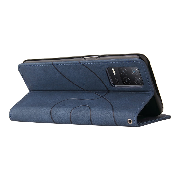 For OPPO Realme V13 5G Dual-color Splicing Horizontal Flip PU Leather Case with Holder & Card Slots & Wallet
