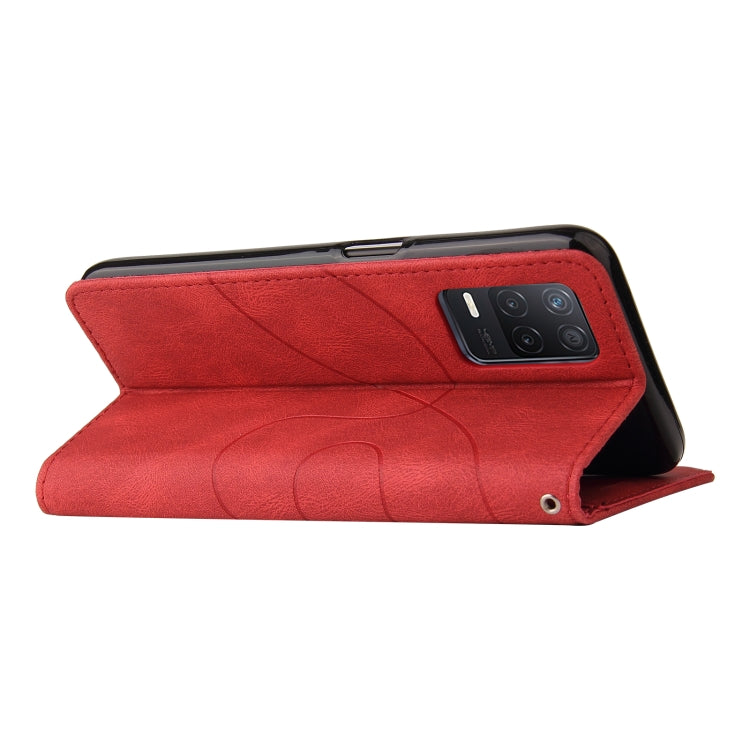 For OPPO Realme V13 5G Dual-color Splicing Horizontal Flip PU Leather Case with Holder & Card Slots & Wallet