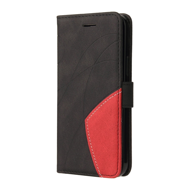 For OPPO Realme V13 5G Dual-color Splicing Horizontal Flip PU Leather Case with Holder & Card Slots & Wallet