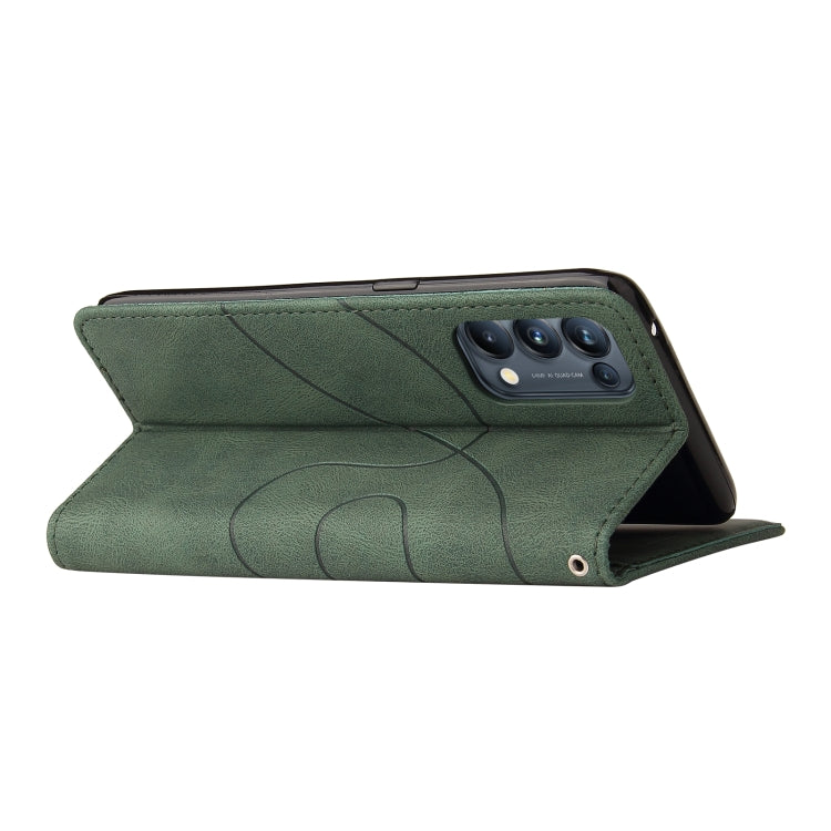 For OPPO Reno5 Pro 5G Dual-color Splicing Horizontal Flip PU Leather Case with Holder & Card Slots & Wallet