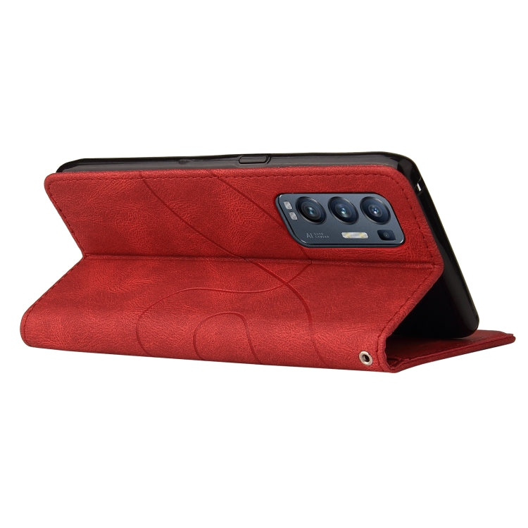 For OPPO Reno5 Pro+ 5G / Find X3 Neo Dual-color Splicing Horizontal Flip PU Leather Case with Holder & Card Slots & Wallet