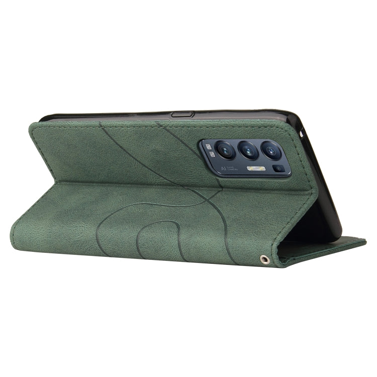 For OPPO Reno5 Pro+ 5G / Find X3 Neo Dual-color Splicing Horizontal Flip PU Leather Case with Holder & Card Slots & Wallet