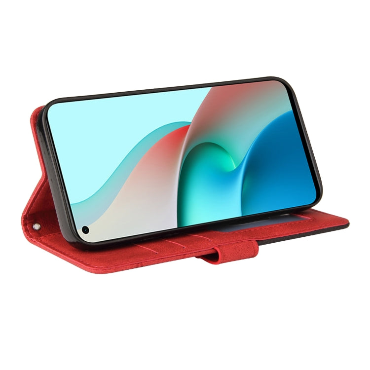 For Xiaomi Redmi Note 9 5G CN Version Dual-color Splicing Horizontal Flip PU Leather Case with Holder & Card Slots & Wallet