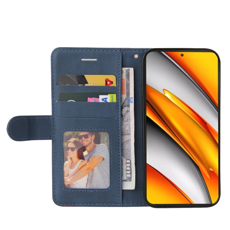 For Xiaomi Redmi K40 / K40 Pro / Poco F3 Dual-color Splicing Horizontal Flip PU Leather Case with Holder & Card Slots & Wallet