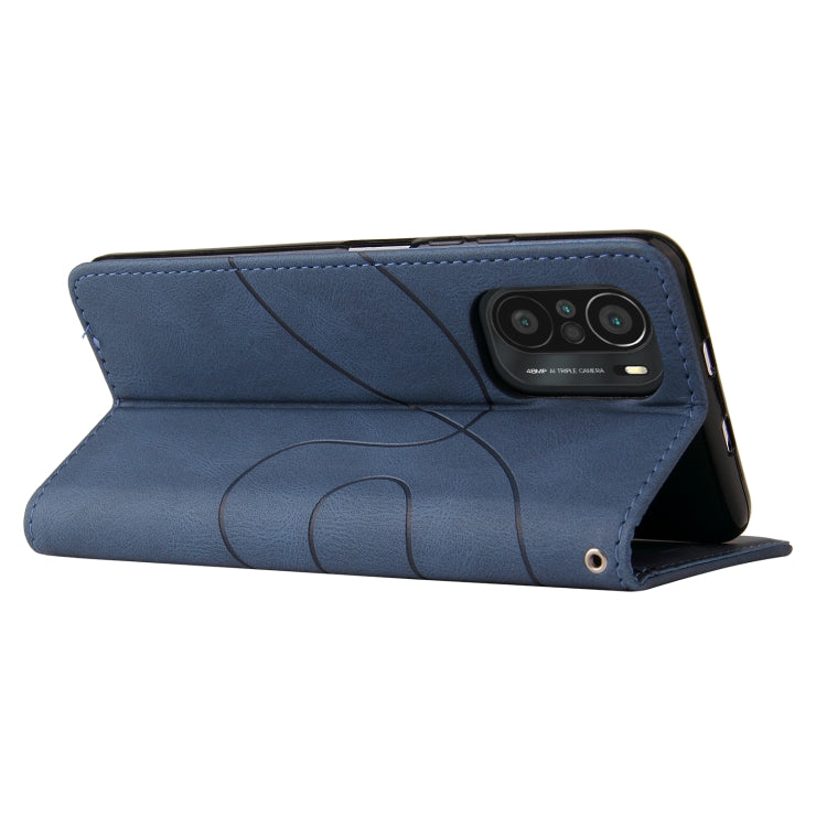For Xiaomi Redmi K40 / K40 Pro / Poco F3 Dual-color Splicing Horizontal Flip PU Leather Case with Holder & Card Slots & Wallet