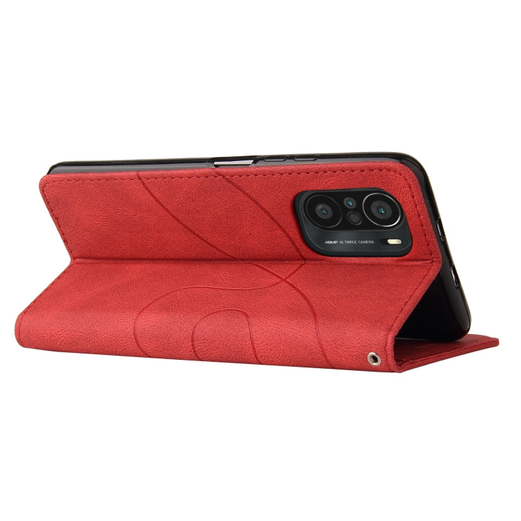 For Xiaomi Redmi K40 / K40 Pro / Poco F3 Dual-color Splicing Horizontal Flip PU Leather Case with Holder & Card Slots & Wallet