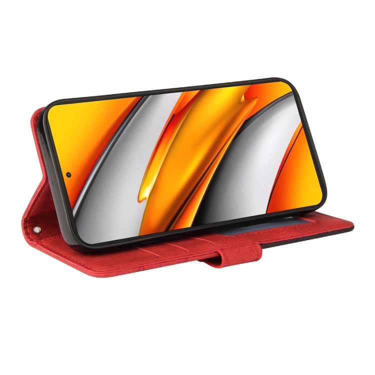 For Xiaomi Redmi K40 / K40 Pro / Poco F3 Dual-color Splicing Horizontal Flip PU Leather Case with Holder & Card Slots & Wallet