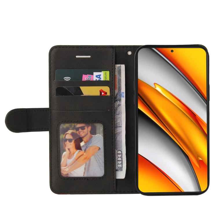 For Xiaomi Redmi K40 / K40 Pro / Poco F3 Dual-color Splicing Horizontal Flip PU Leather Case with Holder & Card Slots & Wallet