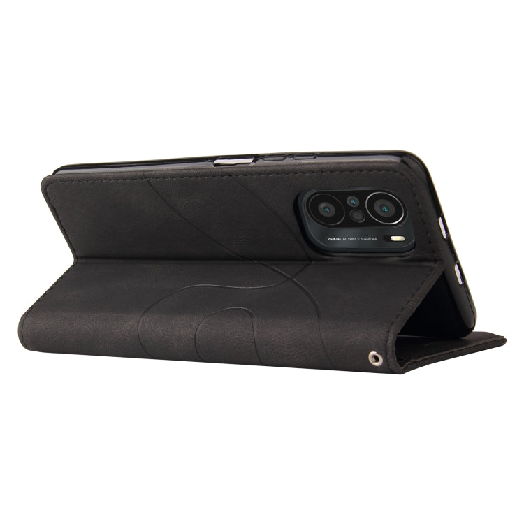 For Xiaomi Redmi K40 / K40 Pro / Poco F3 Dual-color Splicing Horizontal Flip PU Leather Case with Holder & Card Slots & Wallet