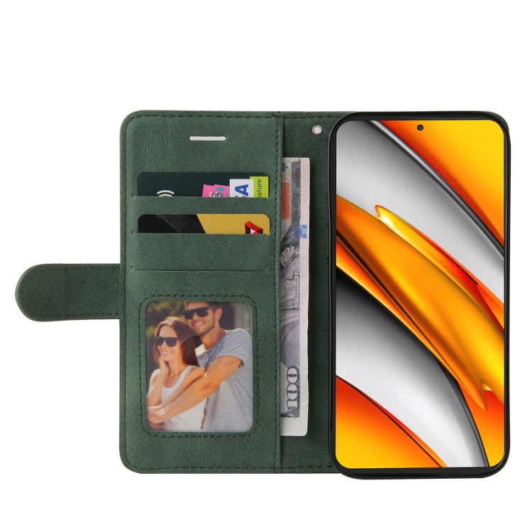 For Xiaomi Redmi K40 / K40 Pro / Poco F3 Dual-color Splicing Horizontal Flip PU Leather Case with Holder & Card Slots & Wallet