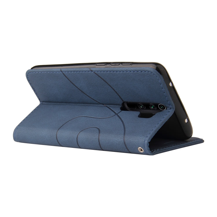 For Xiaomi Redmi Note 8 Pro Dual-color Splicing Horizontal Flip PU Leather Case with Holder & Card Slots & Wallet