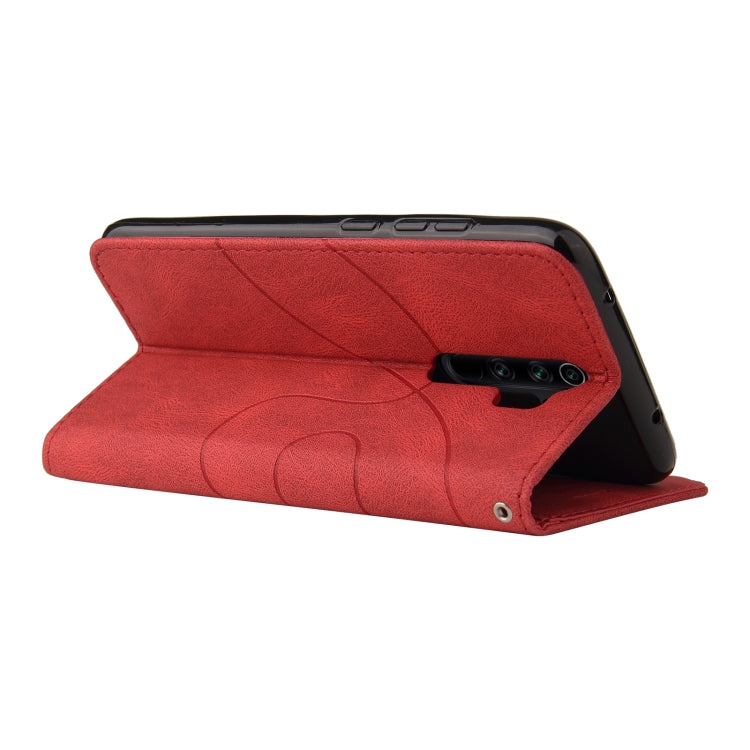 For Xiaomi Redmi Note 8 Pro Dual-color Splicing Horizontal Flip PU Leather Case with Holder & Card Slots & Wallet