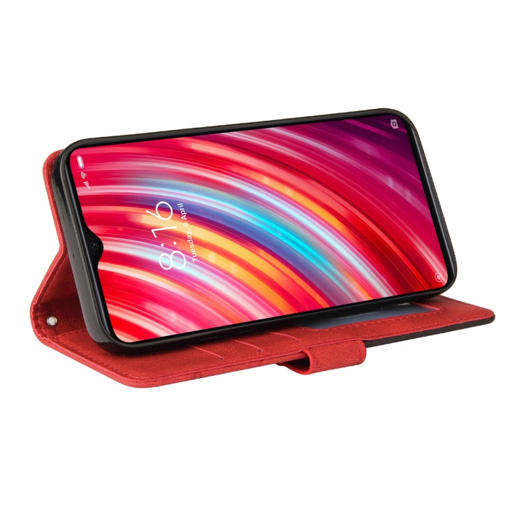 For Xiaomi Redmi Note 8 Pro Dual-color Splicing Horizontal Flip PU Leather Case with Holder & Card Slots & Wallet