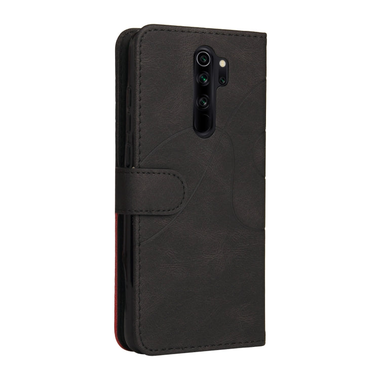 For Xiaomi Redmi Note 8 Pro Dual-color Splicing Horizontal Flip PU Leather Case with Holder & Card Slots & Wallet