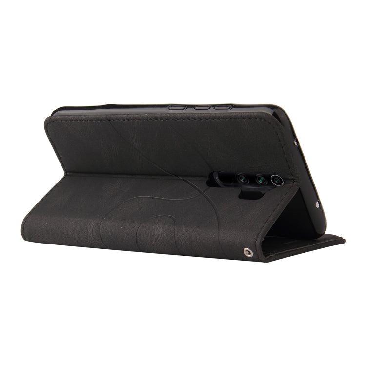 For Xiaomi Redmi Note 8 Pro Dual-color Splicing Horizontal Flip PU Leather Case with Holder & Card Slots & Wallet