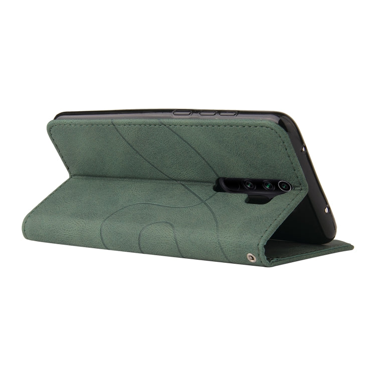 For Xiaomi Redmi Note 8 Pro Dual-color Splicing Horizontal Flip PU Leather Case with Holder & Card Slots & Wallet