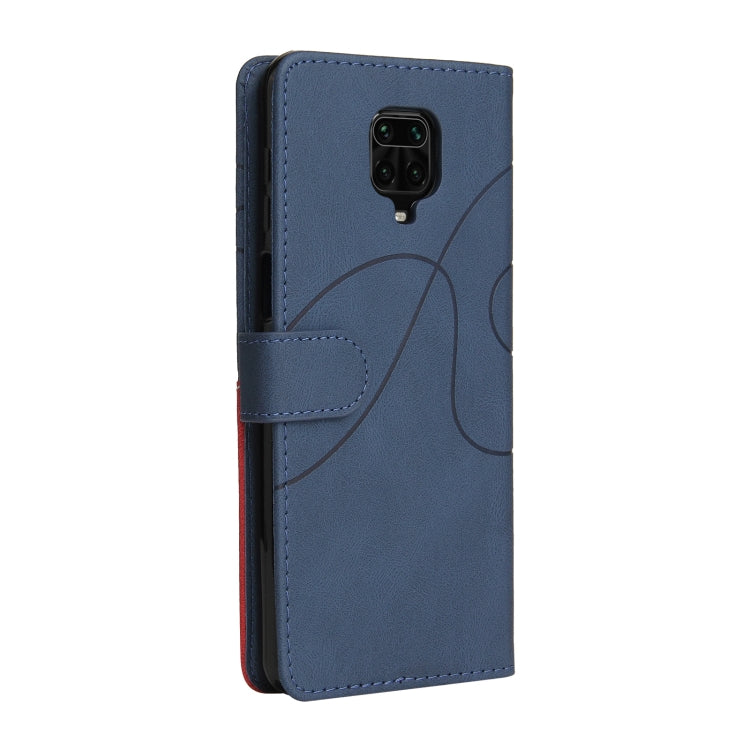 For Xiaomi Redmi Note 9 Pro / Note 9 Pro Max Dual-color Splicing Horizontal Flip PU Leather Case with Holder & Card Slots & Wallet