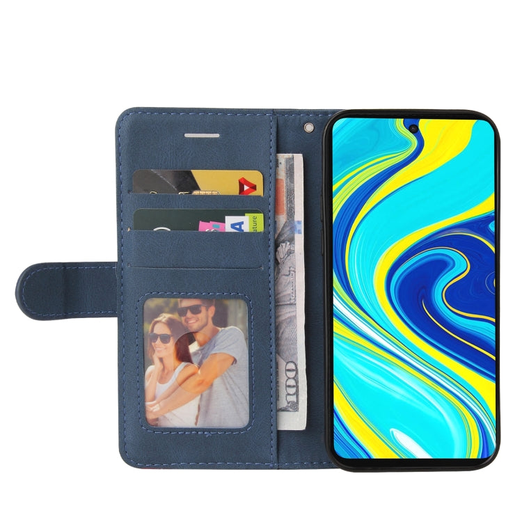 For Xiaomi Redmi Note 9 Pro / Note 9 Pro Max Dual-color Splicing Horizontal Flip PU Leather Case with Holder & Card Slots & Wallet