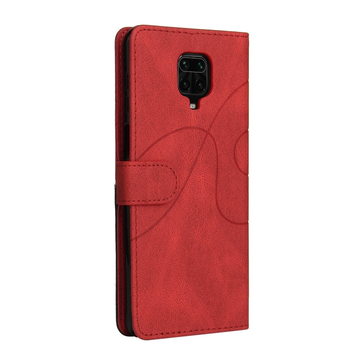 For Xiaomi Redmi Note 9 Pro / Note 9 Pro Max Dual-color Splicing Horizontal Flip PU Leather Case with Holder & Card Slots & Wallet