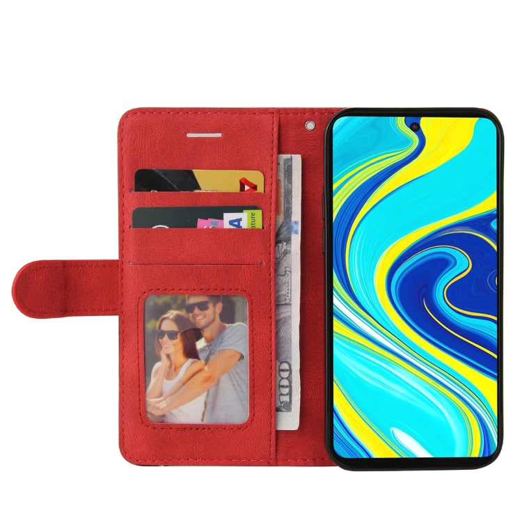 For Xiaomi Redmi Note 9 Pro / Note 9 Pro Max Dual-color Splicing Horizontal Flip PU Leather Case with Holder & Card Slots & Wallet