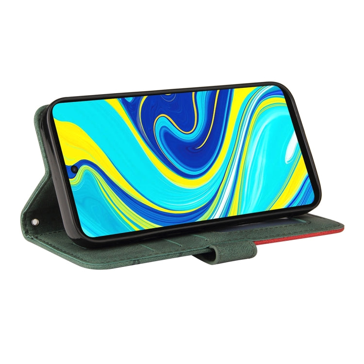 For Xiaomi Redmi Note 9 Pro / Note 9 Pro Max Dual-color Splicing Horizontal Flip PU Leather Case with Holder & Card Slots & Wallet