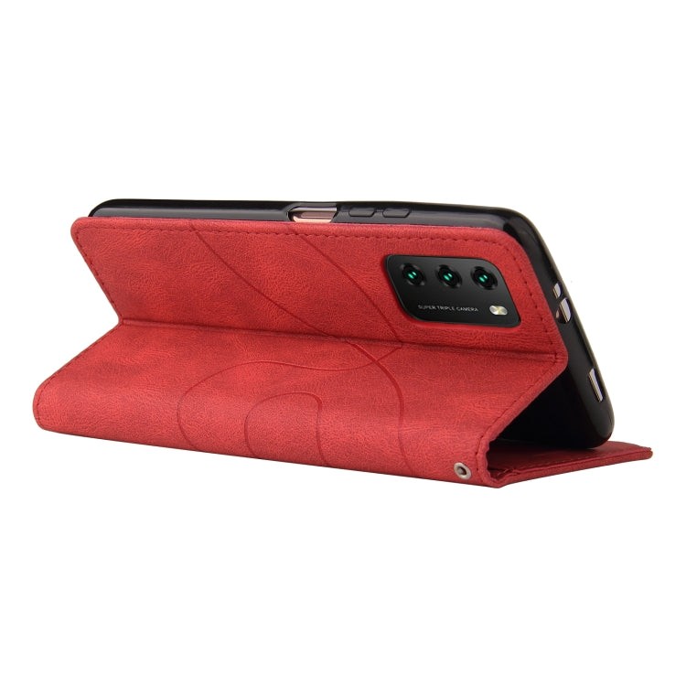 For Xiaomi Poco M3/Redmi Note 9 4G CN Version Dual-color Splicing Horizontal Flip PU Leather Case with Holder & Card Slots & Wallet