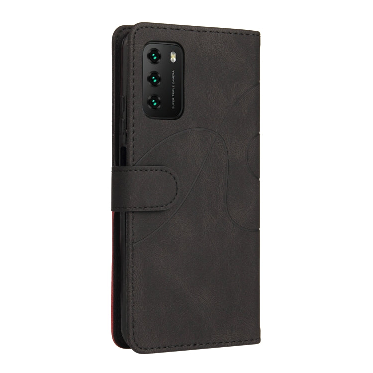 For Xiaomi Poco M3/Redmi Note 9 4G CN Version Dual-color Splicing Horizontal Flip PU Leather Case with Holder & Card Slots & Wallet