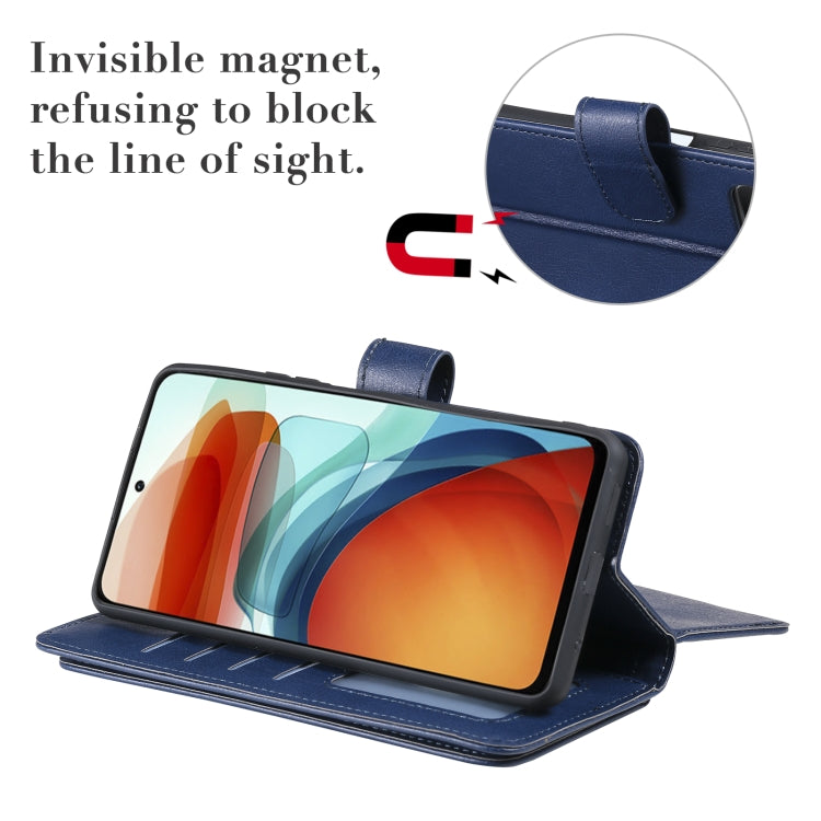 For Xiaomi Redmi Note 10 Pro Multifunctional Magnetic Copper Buckle Horizontal Flip Solid Color Leather Case with 10 Card Slots & Wallet & Holder & Photo Frame