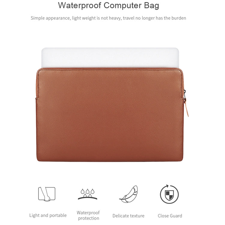 ND09 Laptop Thin and Light PU Liner Bag, Size:13.3 inch
