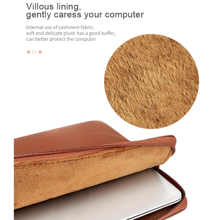 ND09 Laptop Thin and Light PU Liner Bag, Size:13.3 inch