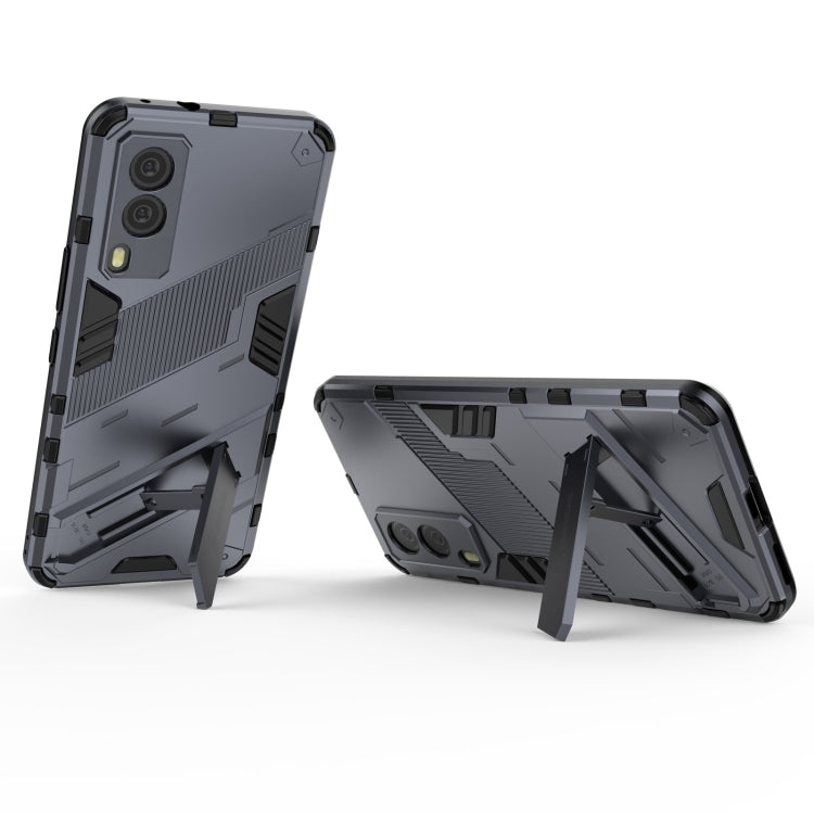 For vivo V21e 5G Punk Armor 2 in 1 PC + TPU Shockproof Case with Invisible Holder