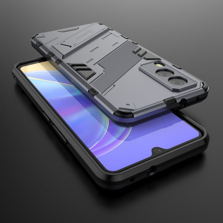 For vivo V21e 5G Punk Armor 2 in 1 PC + TPU Shockproof Case with Invisible Holder