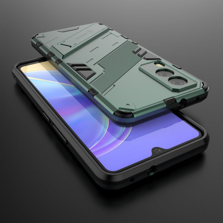 For vivo V21e 5G Punk Armor 2 in 1 PC + TPU Shockproof Case with Invisible Holder