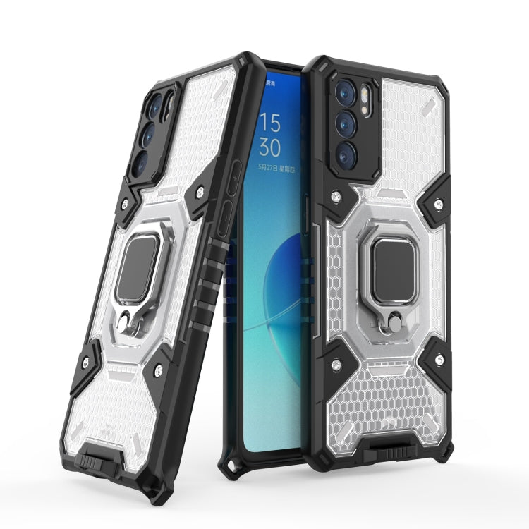 For OPPO Reno6 Space PC + TPU Ring Holder Protective Case