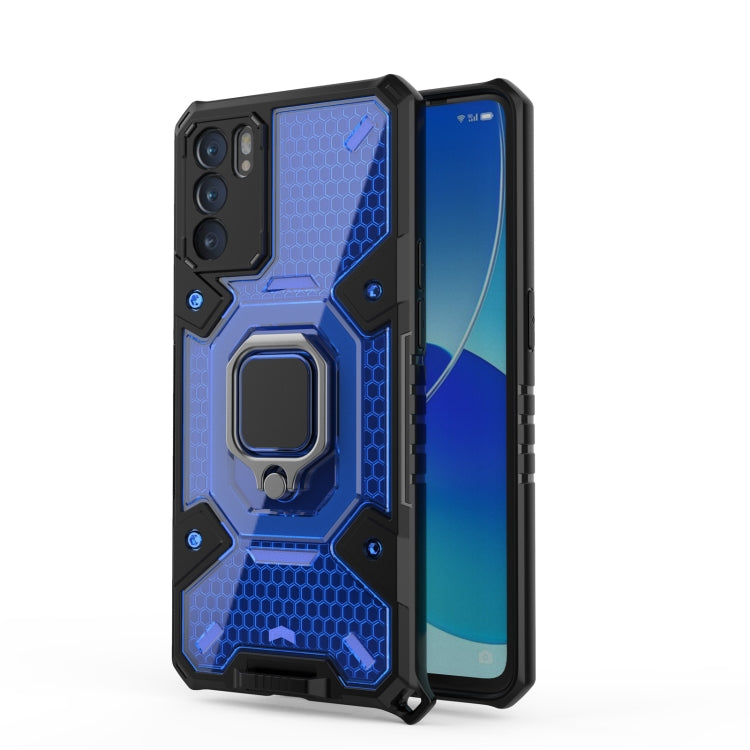 For OPPO Reno6 Space PC + TPU Ring Holder Protective Case