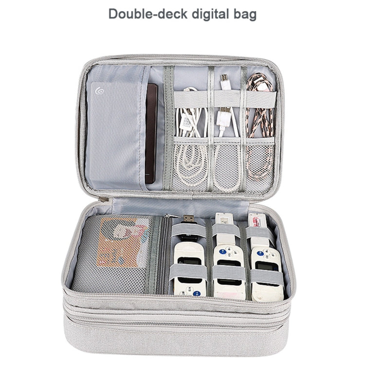 SM02S Double-layer Multifunctional Digital Accessory Storage Bag