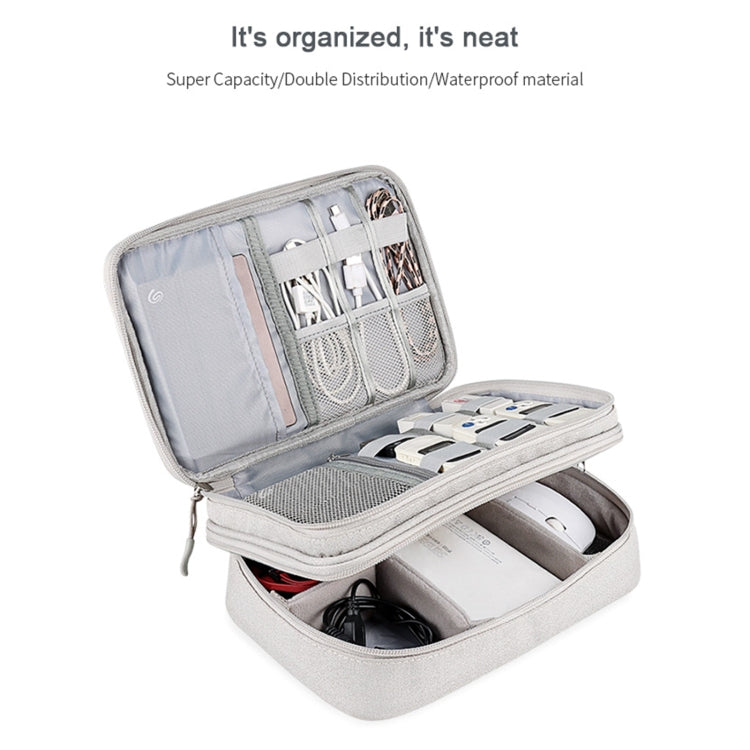 SM02S Double-layer Multifunctional Digital Accessory Storage Bag