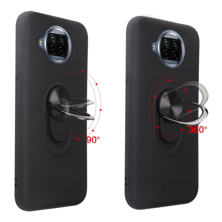 For Xiaomi Redmi Note 9 Pro 5G 360 Rotary Multifunctional Stent PC+TPU Case with Magnetic Invisible Holder