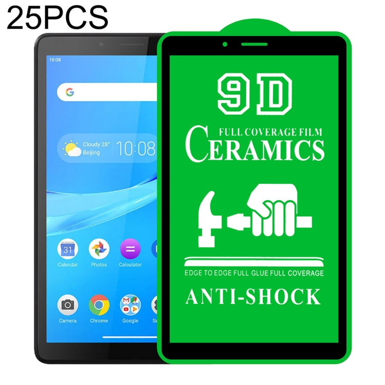 For Lenovo Tab M7 7 inch 25 PCS 9D Full Screen Full Glue Ceramic Film