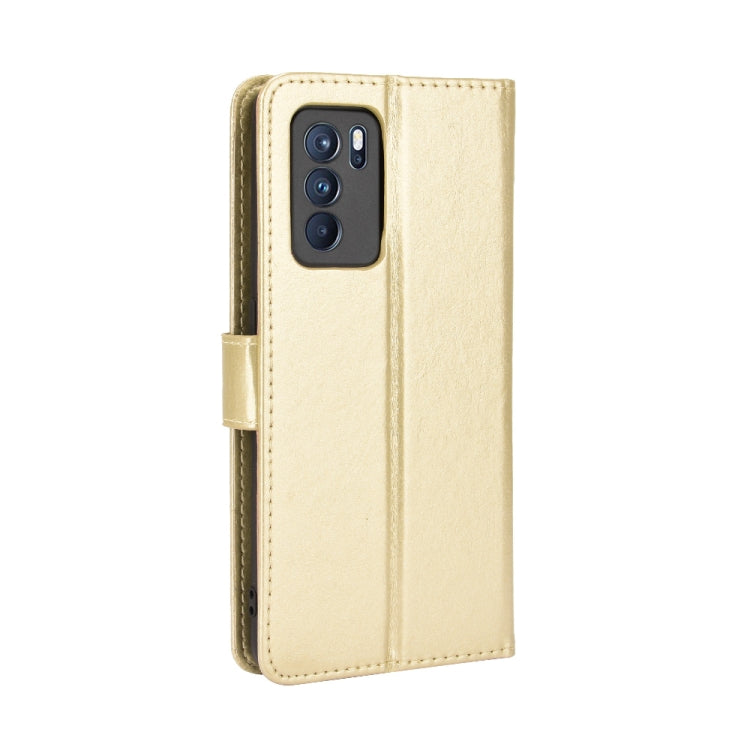 For OPPO Reno6 Pro 5G Crazy Horse Texture Horizontal Flip Leather Case with Holder & Card Slots & Lanyard