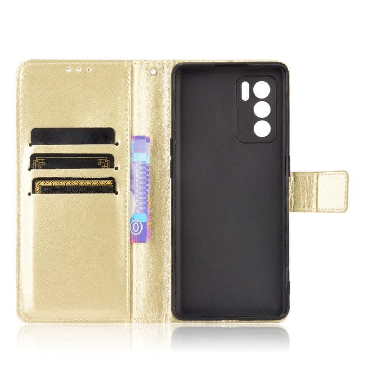 For OPPO Reno6 Pro 5G Crazy Horse Texture Horizontal Flip Leather Case with Holder & Card Slots & Lanyard