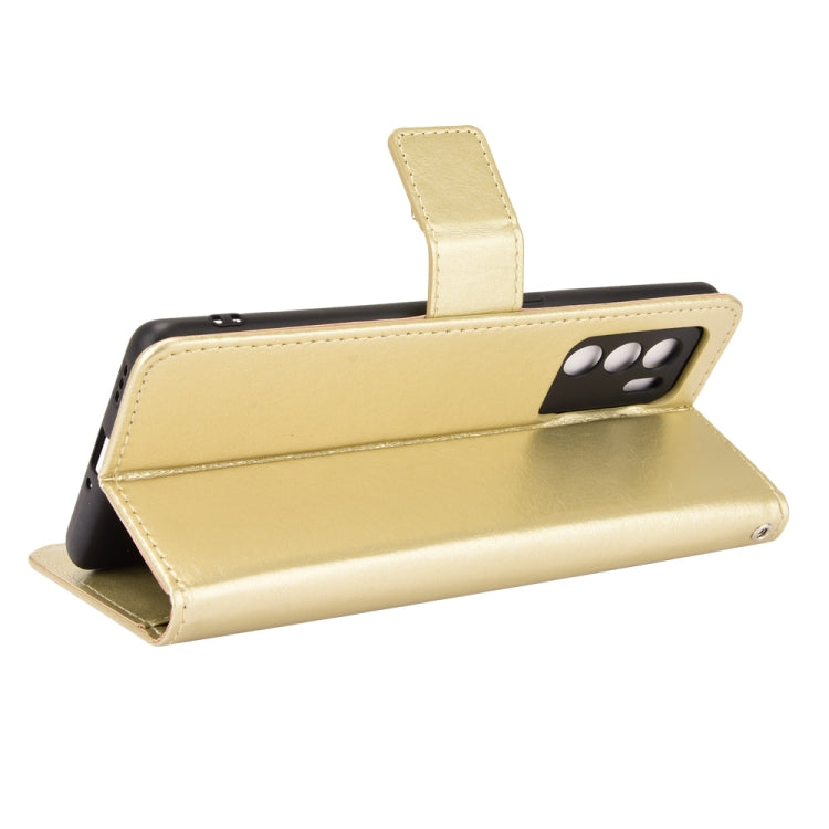 For OPPO Reno6 Pro 5G Crazy Horse Texture Horizontal Flip Leather Case with Holder & Card Slots & Lanyard