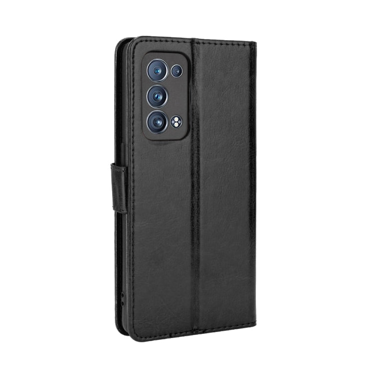 For OPPO Reno6 Pro+ 5G Crazy Horse Texture Horizontal Flip Leather Case with Holder & Card Slots & Lanyard