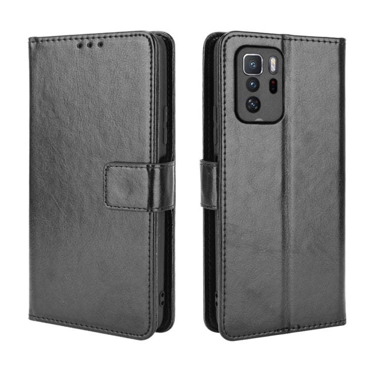 For Xiaomi Redmi Note 10 Pro 5G/Poco X3 GT Crazy Horse Texture Horizontal Flip Leather Case with Holder & Card Slots & Lanyard