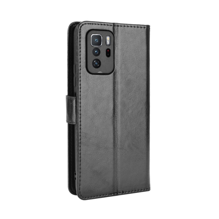 For Xiaomi Redmi Note 10 Pro 5G/Poco X3 GT Crazy Horse Texture Horizontal Flip Leather Case with Holder & Card Slots & Lanyard