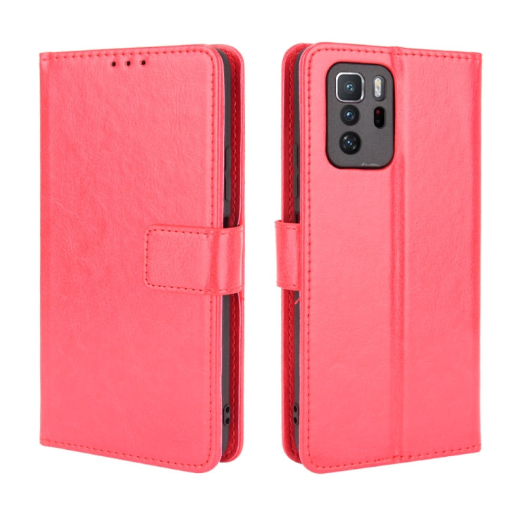 For Xiaomi Redmi Note 10 Pro 5G/Poco X3 GT Crazy Horse Texture Horizontal Flip Leather Case with Holder & Card Slots & Lanyard