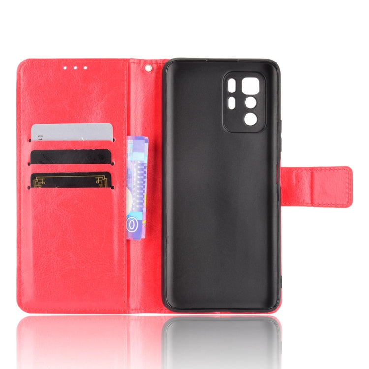 For Xiaomi Redmi Note 10 Pro 5G/Poco X3 GT Crazy Horse Texture Horizontal Flip Leather Case with Holder & Card Slots & Lanyard