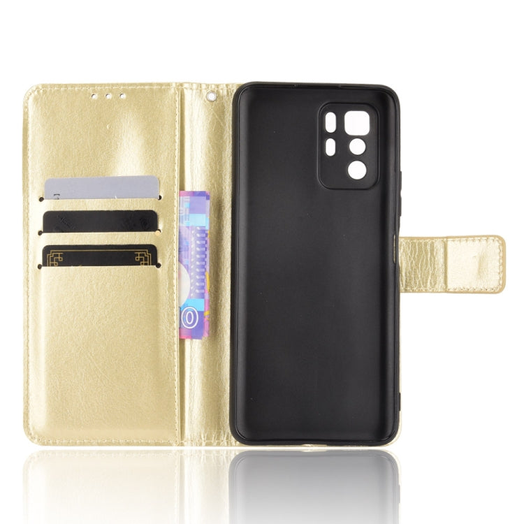 For Xiaomi Redmi Note 10 Pro 5G/Poco X3 GT Crazy Horse Texture Horizontal Flip Leather Case with Holder & Card Slots & Lanyard