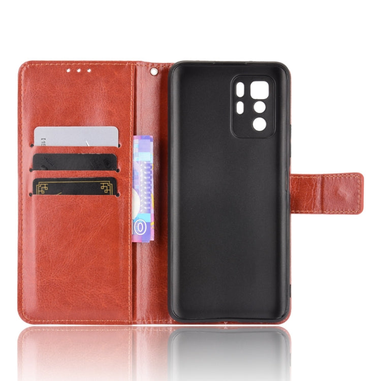 For Xiaomi Redmi Note 10 Pro 5G/Poco X3 GT Crazy Horse Texture Horizontal Flip Leather Case with Holder & Card Slots & Lanyard