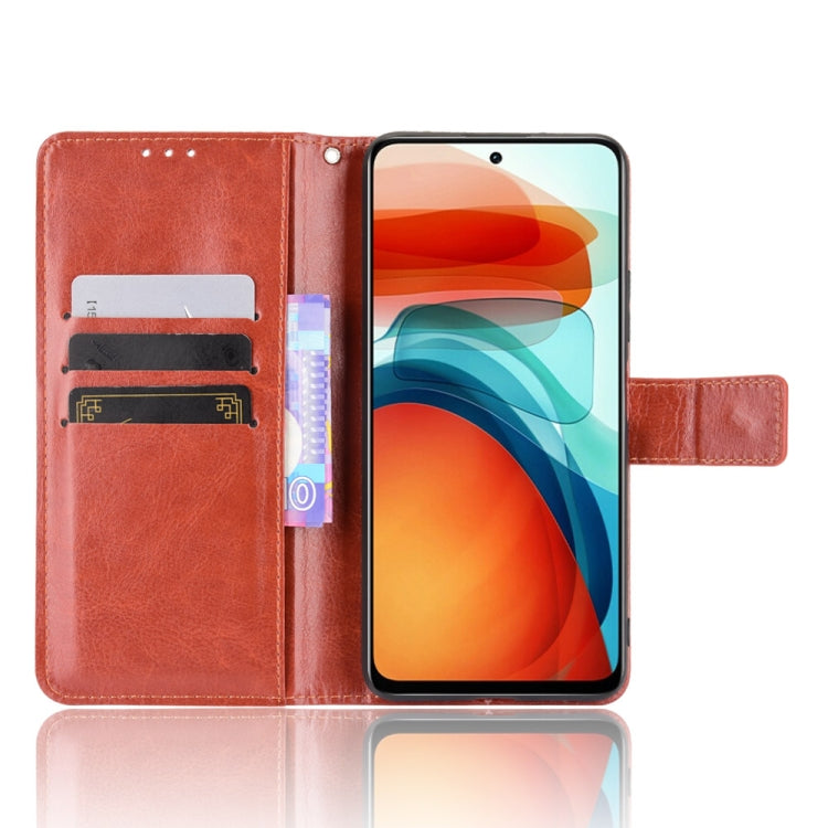 For Xiaomi Redmi Note 10 Pro 5G/Poco X3 GT Crazy Horse Texture Horizontal Flip Leather Case with Holder & Card Slots & Lanyard